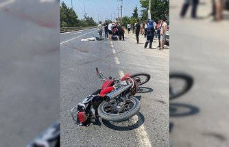 Samsun'da motosikletten düşen ve otomobil çarpan genç öldü