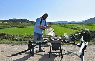 Saraydüzü'nde çiftçilerin dron kullanımı yaygınlaşıyor