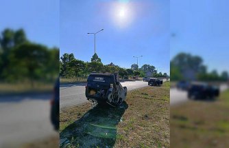 Terme'deki trafik kazasında 1 kişi yaralandı