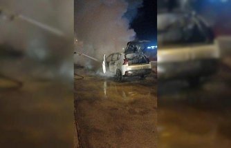 Bolu'da seyir halindeki otomobilde çıkan yangın söndürüldü