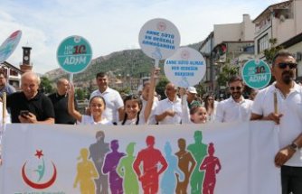 Amasya'da Sağlıklı Hayat Yürüyüşü düzenlendi