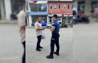 Kargı'da polis bağımlılıkla mücadele kapsamında vatandaşlar bilgilendirildi