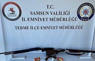 Samsun'da bir adreste 6 ruhsatsız tabanca ele geçirildi