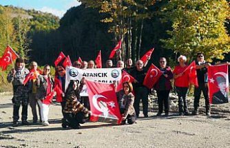 Ayancık'ta Cumhuriyet Yürüyüşü yapıldı