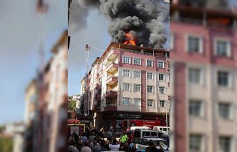 Ordu'da çatı tamiri sırasında iki daire yandı