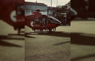 Alaçam'da kalp krizi geçiren kişiye ambulans helikopterle müdahale edildi