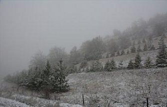 Tokat'ın yüksek kesimlerinde kar yağışı etkili oldu