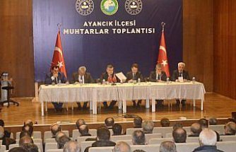 Ayancık’ta Muhtarlar Toplantısı yapıldı