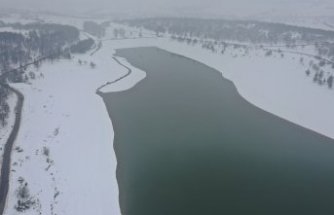 Bolu'nun içme suyu kaynağı Gölköy Barajı'nın su seviyesi karın erimesiyle yükseldi