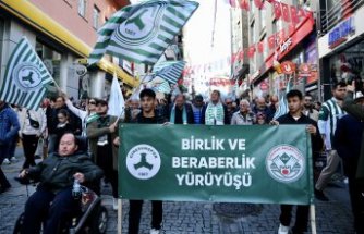 Giresunspor'a destek yürüyüşü düzenlendi