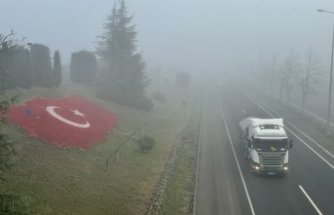 Sisin görüş mesafesini düşürdüğü Anadolu Otoyolu'nda ulaşım yavaşladı