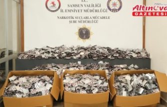 Samsun'da 184 bin sentetik ecza hapı ele geçirilmesine ilişkin 4 zanlı yakalandı