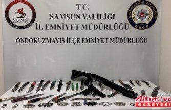 Samsun'da sosyal medyadan amaç dışı bıçak satan zanlı yakalandı