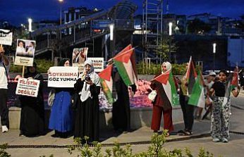 Trabzon'da İsrail'in Gazze'ye yönelik saldırıları protesto edildi