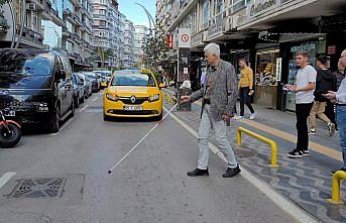 Samsun'da beyaz baston kullanan yayalara sürücülerin duyarlılığı test edildi