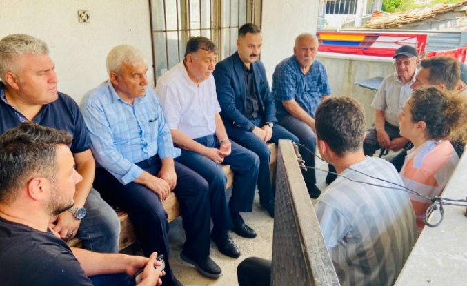 Havza Kaymakamı Ayvat ve Belediye Başkanı İkiz'den vefat eden gazinin ailesine ziyaret