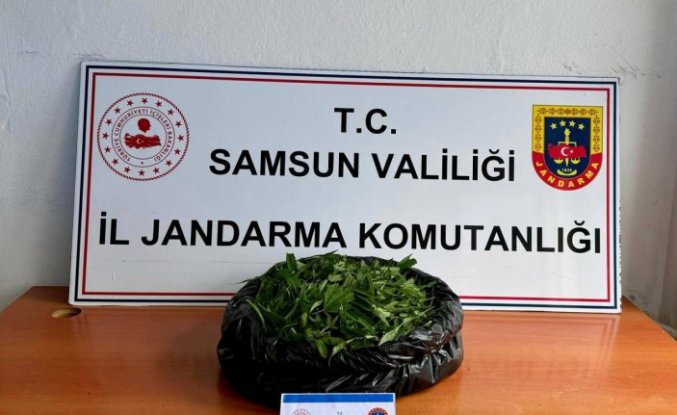 Samsun'da ikametinde uyuşturucu bulunduran kişi yakalandı