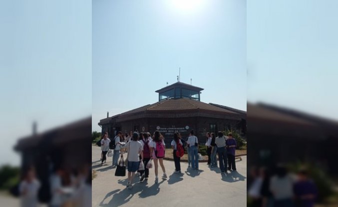 Bafra'da yaz okulu öğrencileri Kızılırmak Deltası Kuş Cenneti'ni gezdi