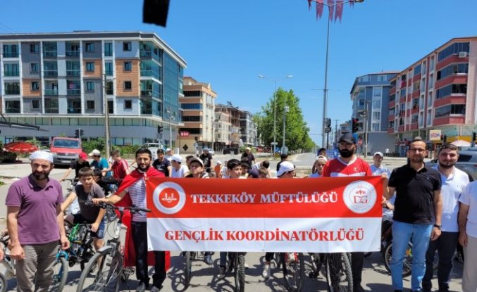 Tekkeköy'de 15 Temmuz Bisiklet Turu düzenlendi