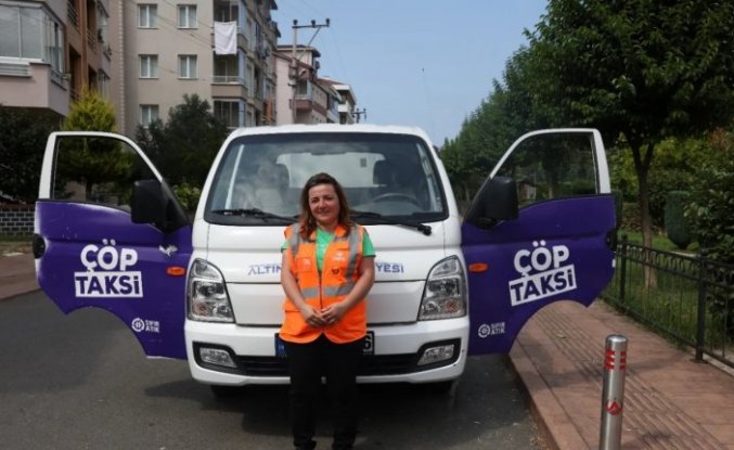 Ordu'da “Çöp Taksi“nin şoförü Leyla Akyol temiz bir çevre için çalışıyor