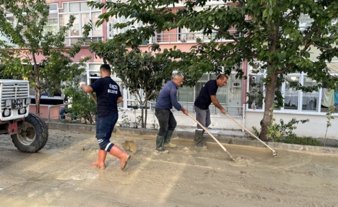 Sinop'taki sağanakta 87 evde hasar oluştu