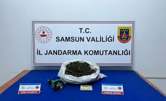 Samsun’da evinde uyuşturucu bulunan şüpheli gözaltına alındı