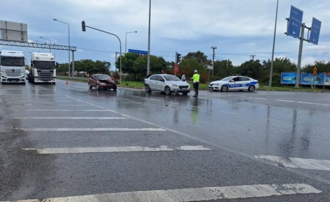 Samsun'da iki otomobilin çarpıştığı kazada 1 kişi yaralandı