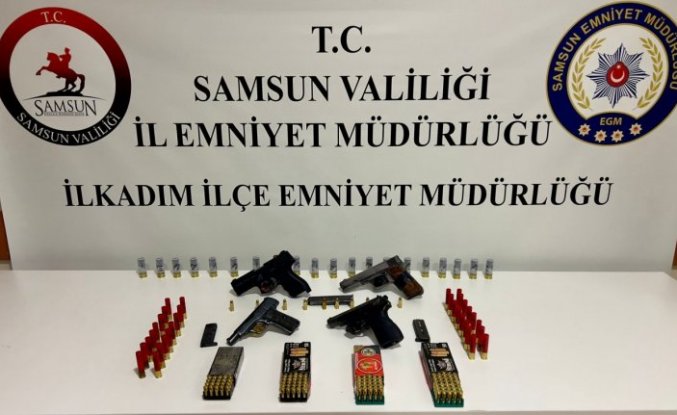 Samsun'da kaçak silah ticareti yaptığı iddiasıyla 1 zanlı yakalandı