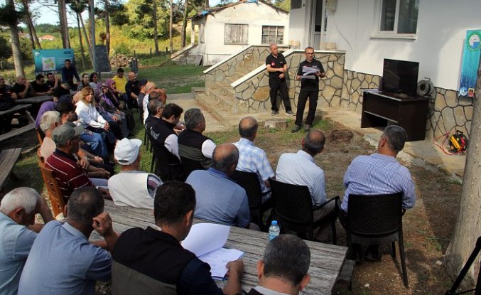 Sinop'ta köylerde yangınlara karşı farkındalık eğitimi veriliyor