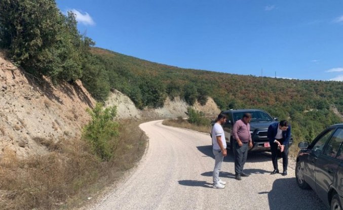 Üçgöl yolu ikinci kat asfalt satıh kaplama işi bitirildi