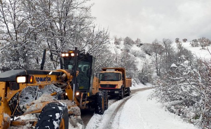 Amasya'da kar nedeniyle 93 köy yolu ulaşıma kapandı