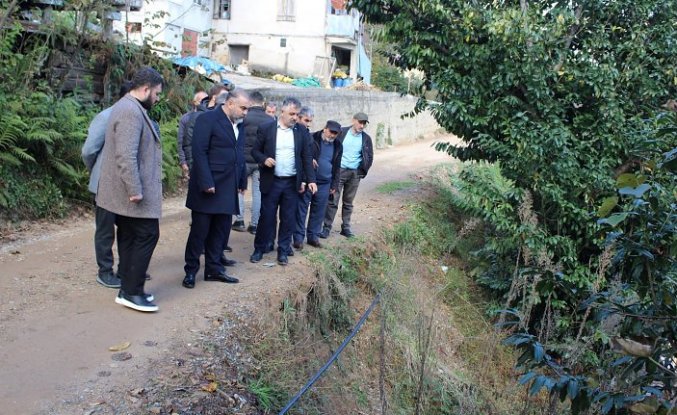 Giresun İl Özel İdaresi'nin Espiye'deki çalışmaları devam ediyor