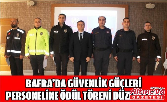 Bafra’da güvenlik güçleri personeline ödül töreni düzenlendi