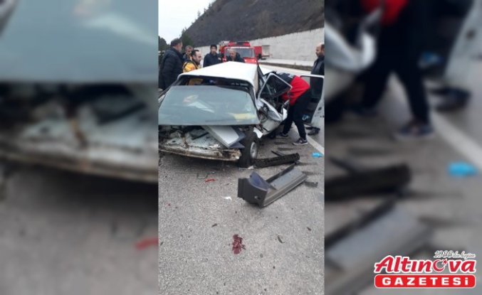Tokat'ta devrilen otomobildeki 2 kişi yaralandı