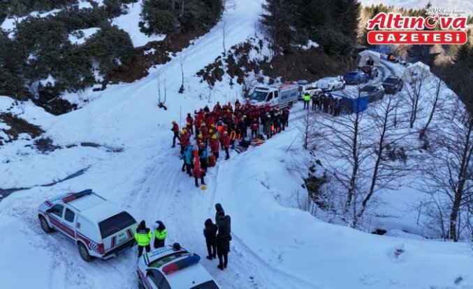 Giresun'da çığ tatbikatı yapıldı