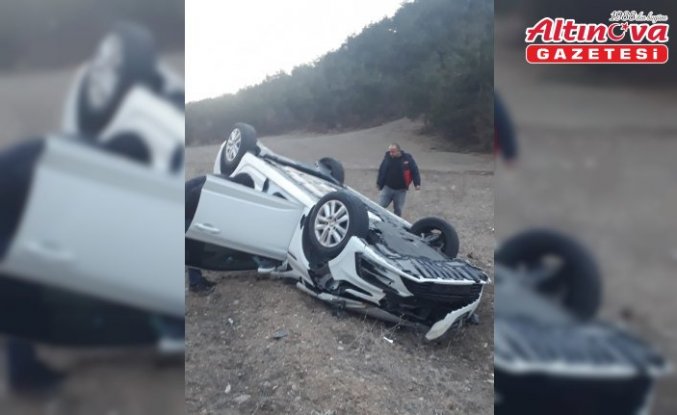 Tokat'ta devrilen otomobildeki 4 kişi yaralandı