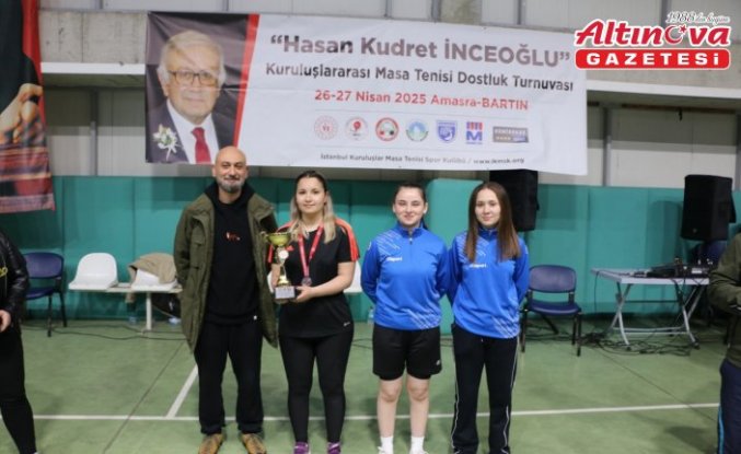 Amasra'da kurumlararası masa tenisi turnuvası düzenlendi