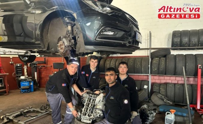 Almanya'da stajlarını tamamlayan Turhal Mesleki Eğitim Merkezi öğrencileri okullarına döndü