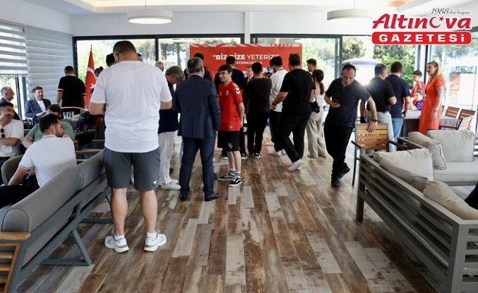 Samsunspor'da bayramlaşma töreni düzenlendi