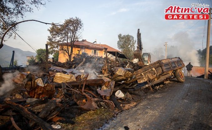 Bolu'nun Mudurnu ilçesinde çıkan yangın kontrol altına alındı