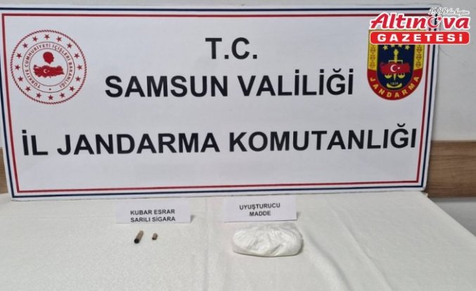 Samsun'da uyuşturucuyla yakalanan 3 kişiye gözaltı