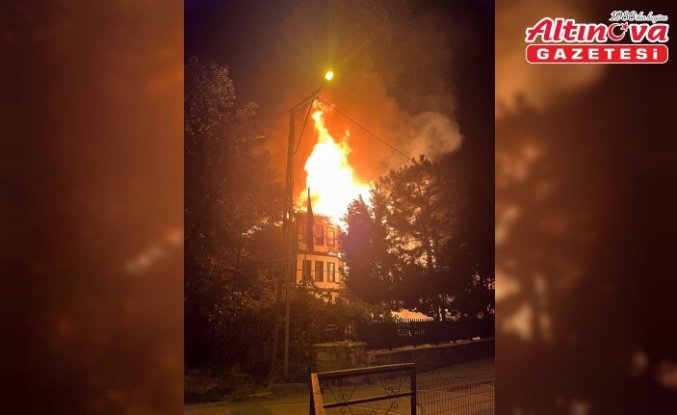 Bolu'nun Mudurnu ilçesinde tarihi konakta çıkan yangına ilişkin 2 tutuklama