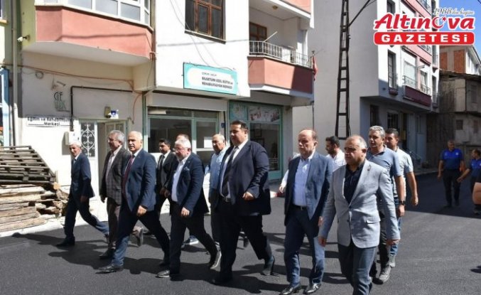 İskilip Belediye Başkanı Çizikci, asfalt çalışmalarını inceledi