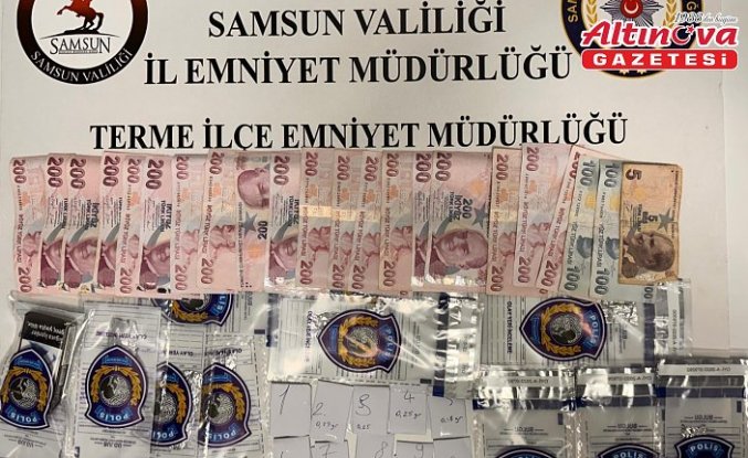 Samsun'da uyuşturucu operasyonunda 3 şüpheli yakalandı