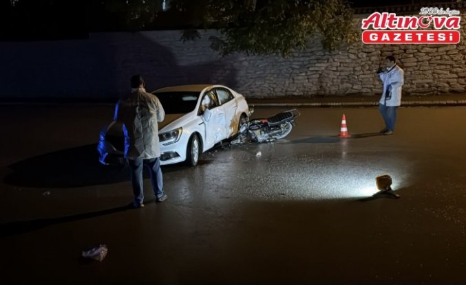 Karabük’te otomobille motosikletin çarpıştığı kazada 2 kişi yaralandı