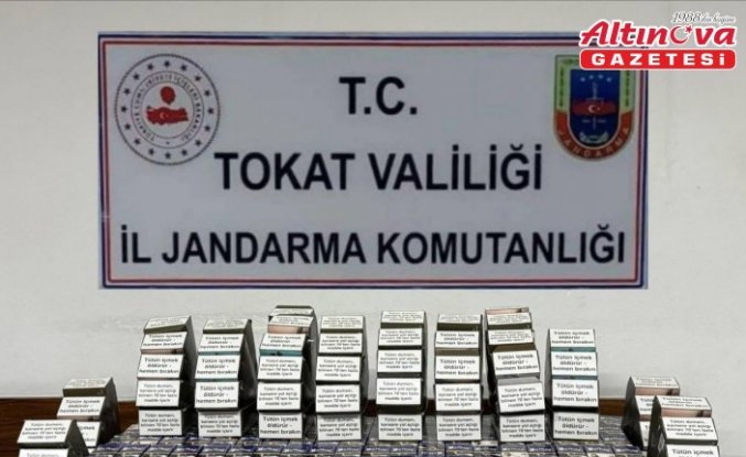 Tokat'ta 608 paket kaçak sigara ele geçirildi