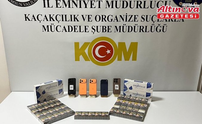 Samsun'da kaçakçılık operasyonunda 3 zanlı yakalandı