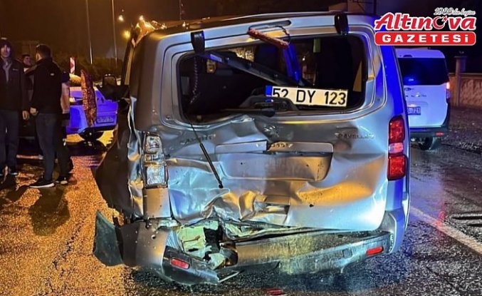 Samsun'da trafik kazalarında 7 kişi yaralandı