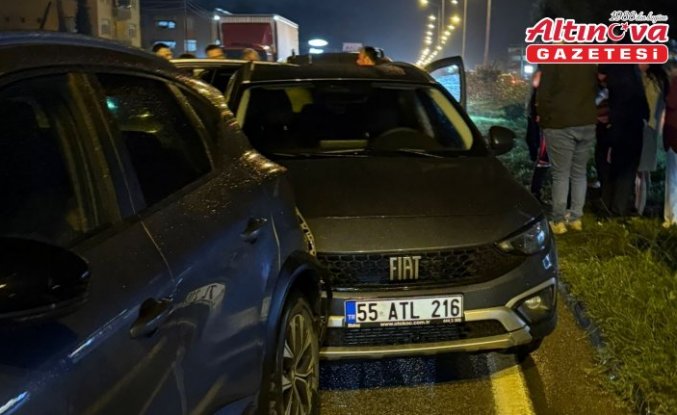 Samsun'da zincirleme trafik kazasında 4 kişi yaralandı