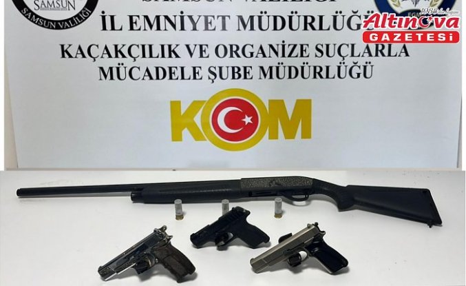 Alaçam'da ruhsatsız silah operasyonunda 1 kişi yakalandı
